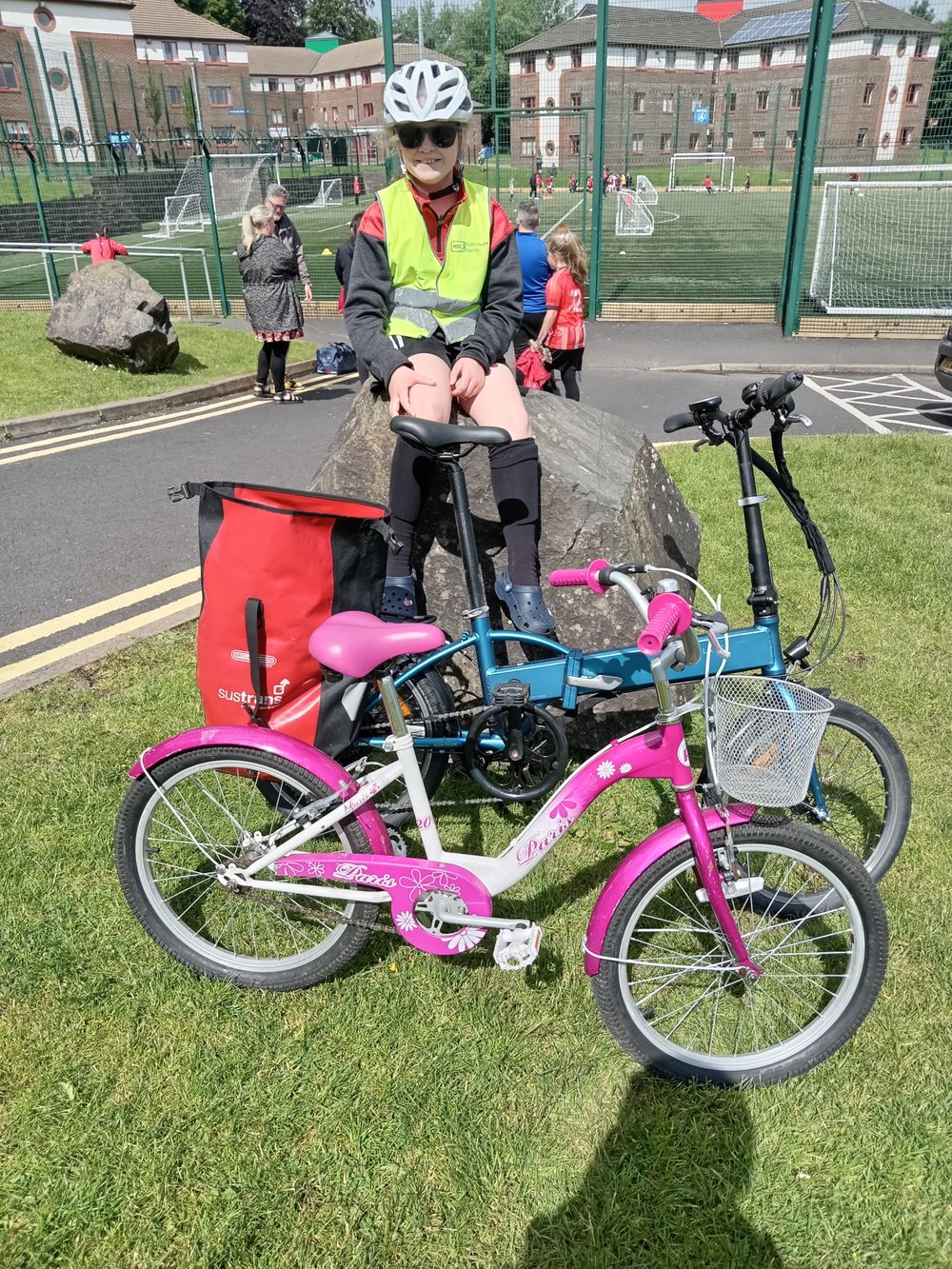 Cycling to a football Match