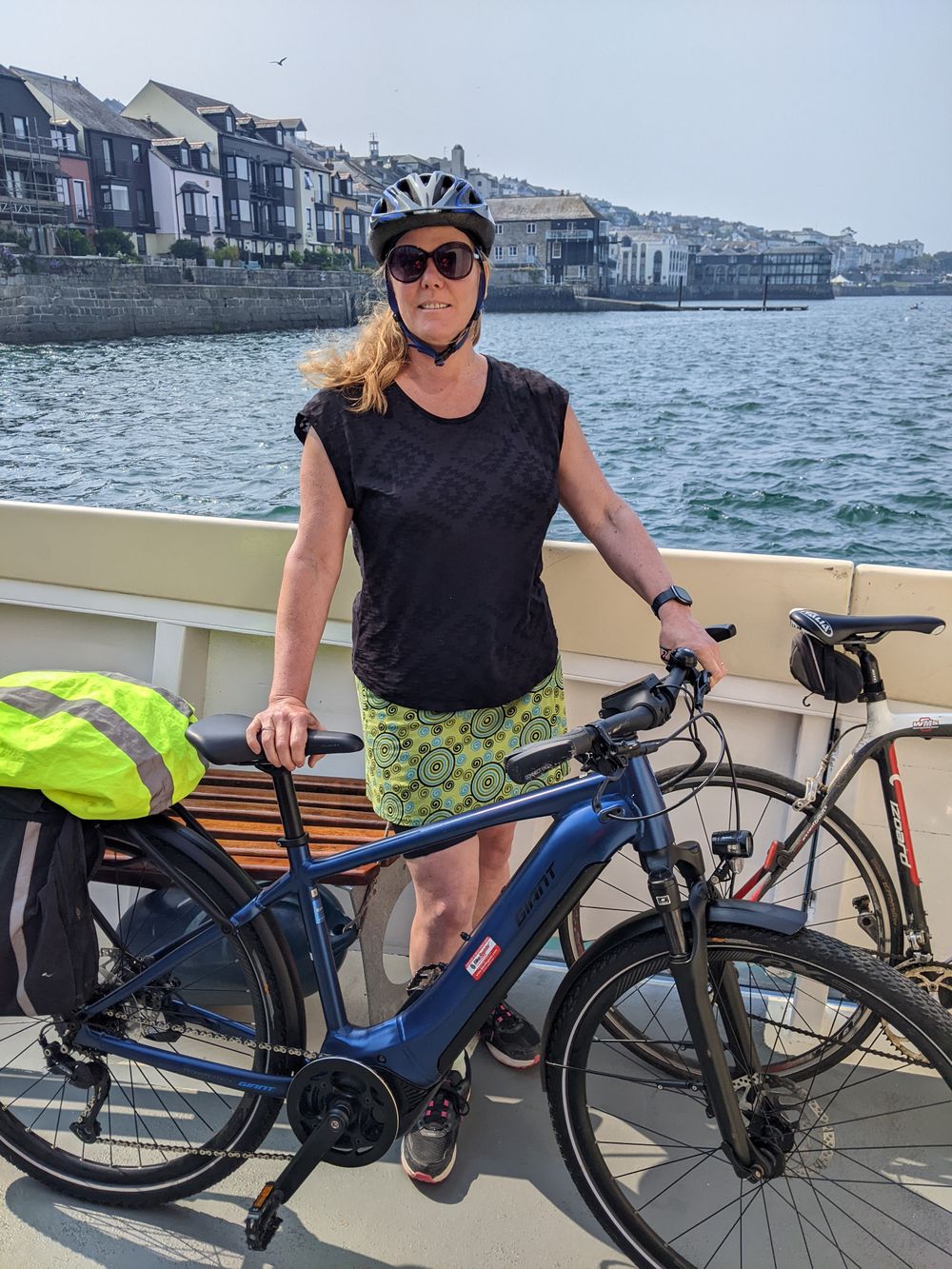 Trying out the St Mawes ferry with the e-bike