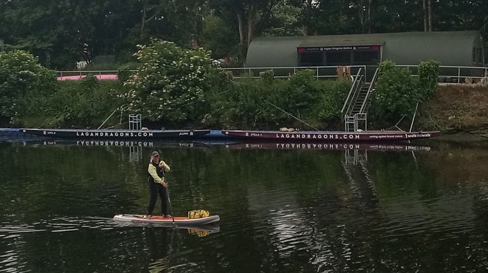 SUP Commute - At Lagan Dragons