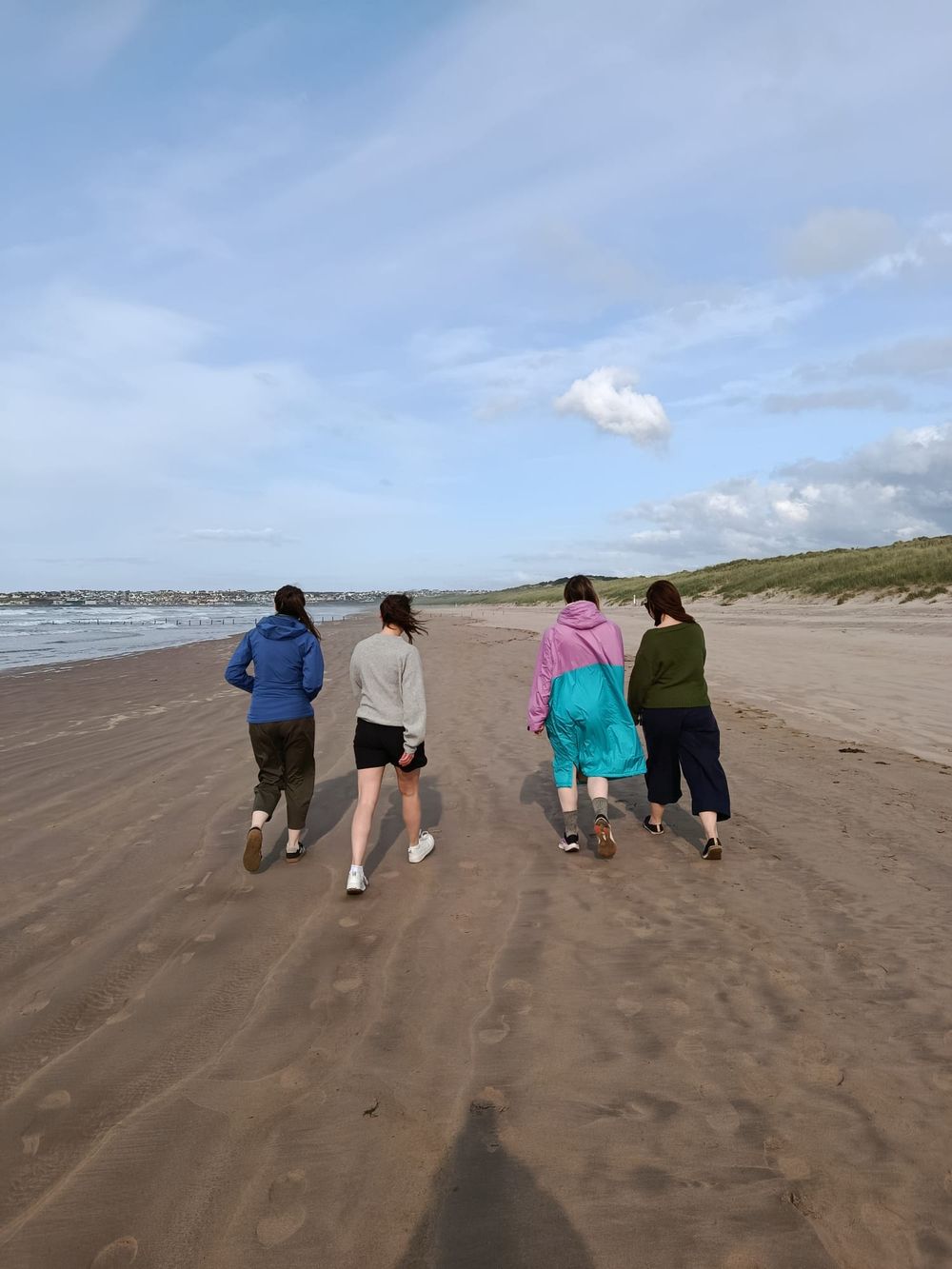Beach walk and sea dip