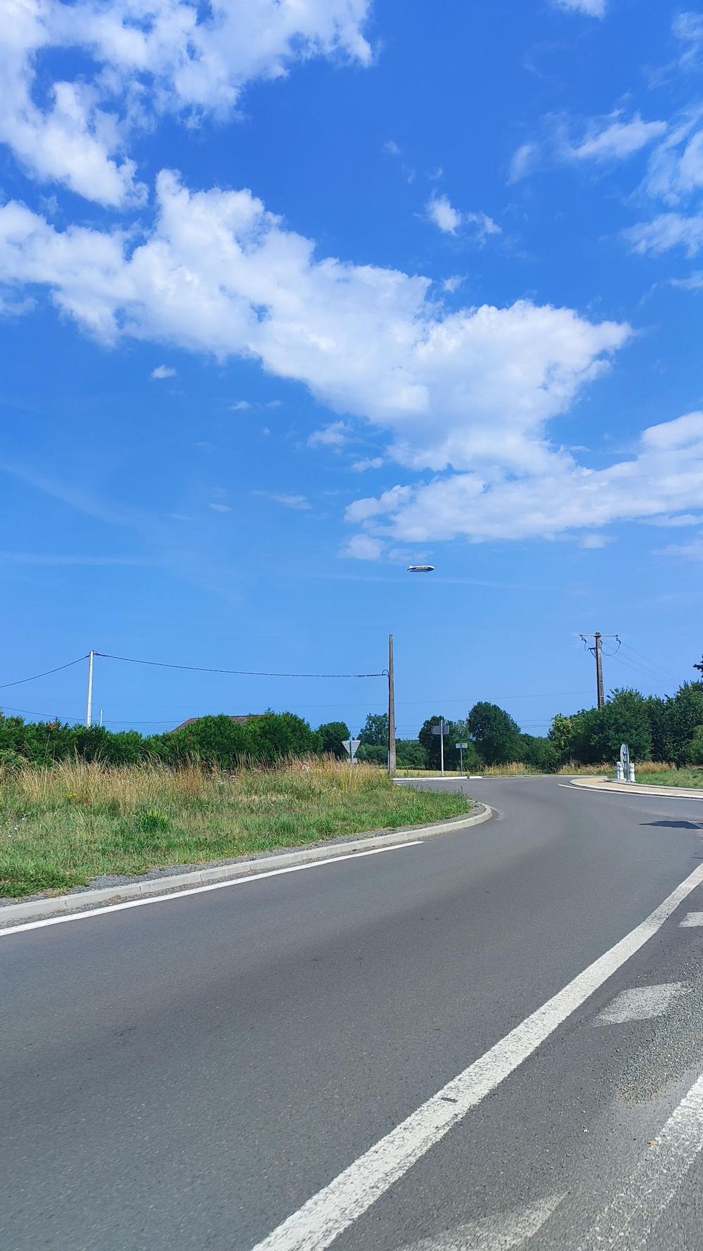 blue skies near Les Mans race circuit