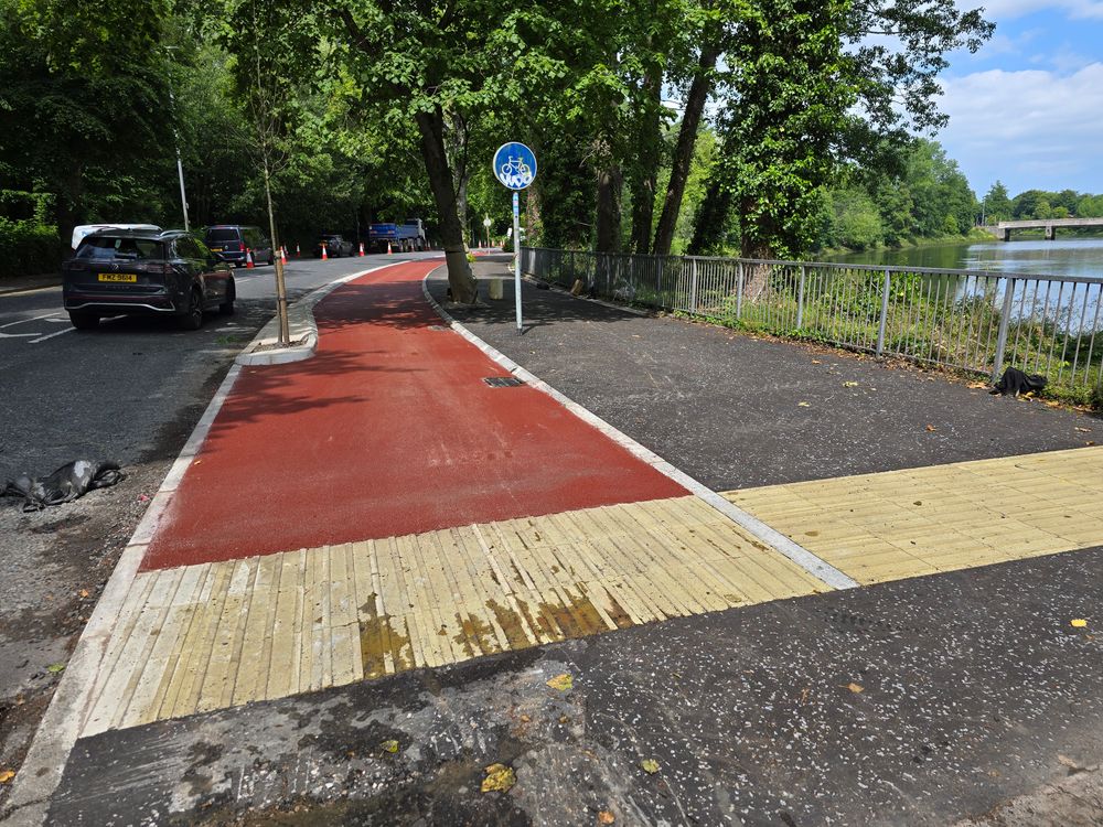 Upgraded Cycleway at Stranmillis Embankment