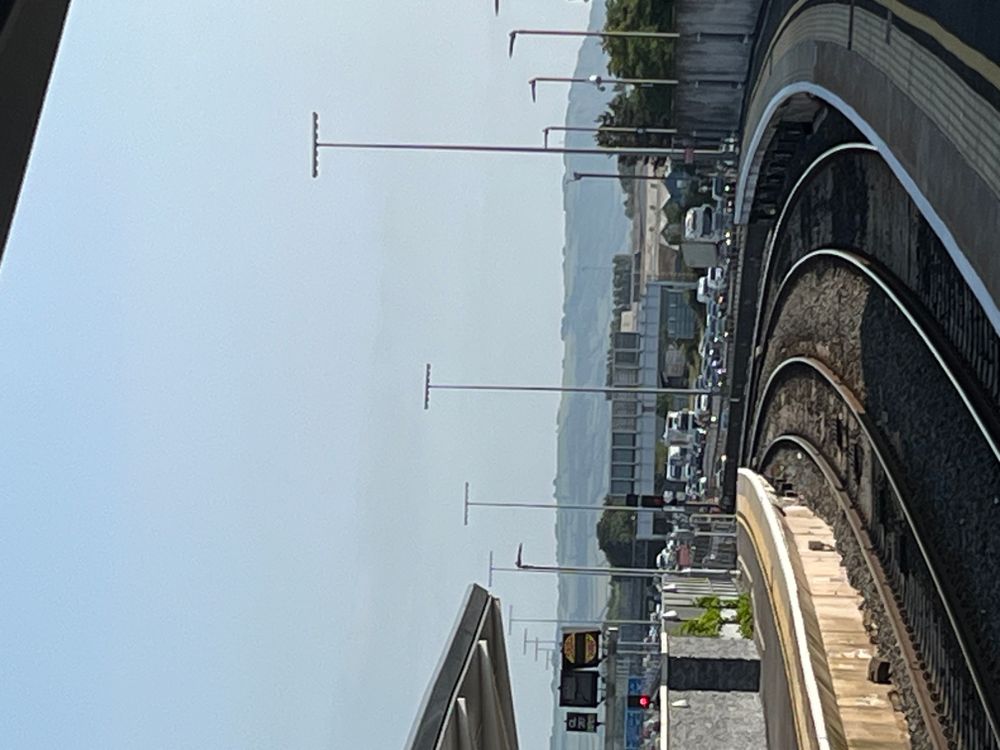 Glad to be on the train! 