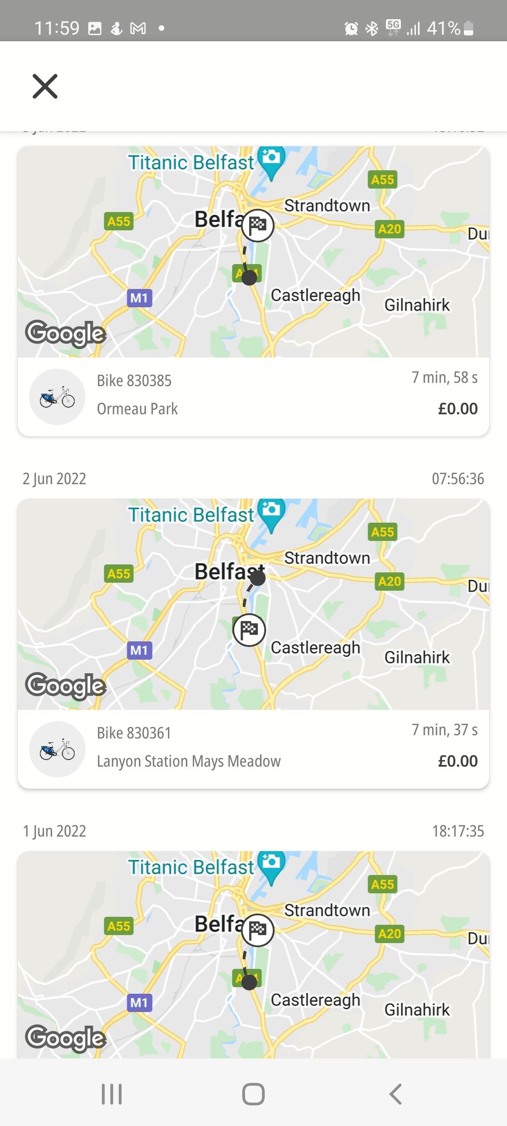 Belfast bikes