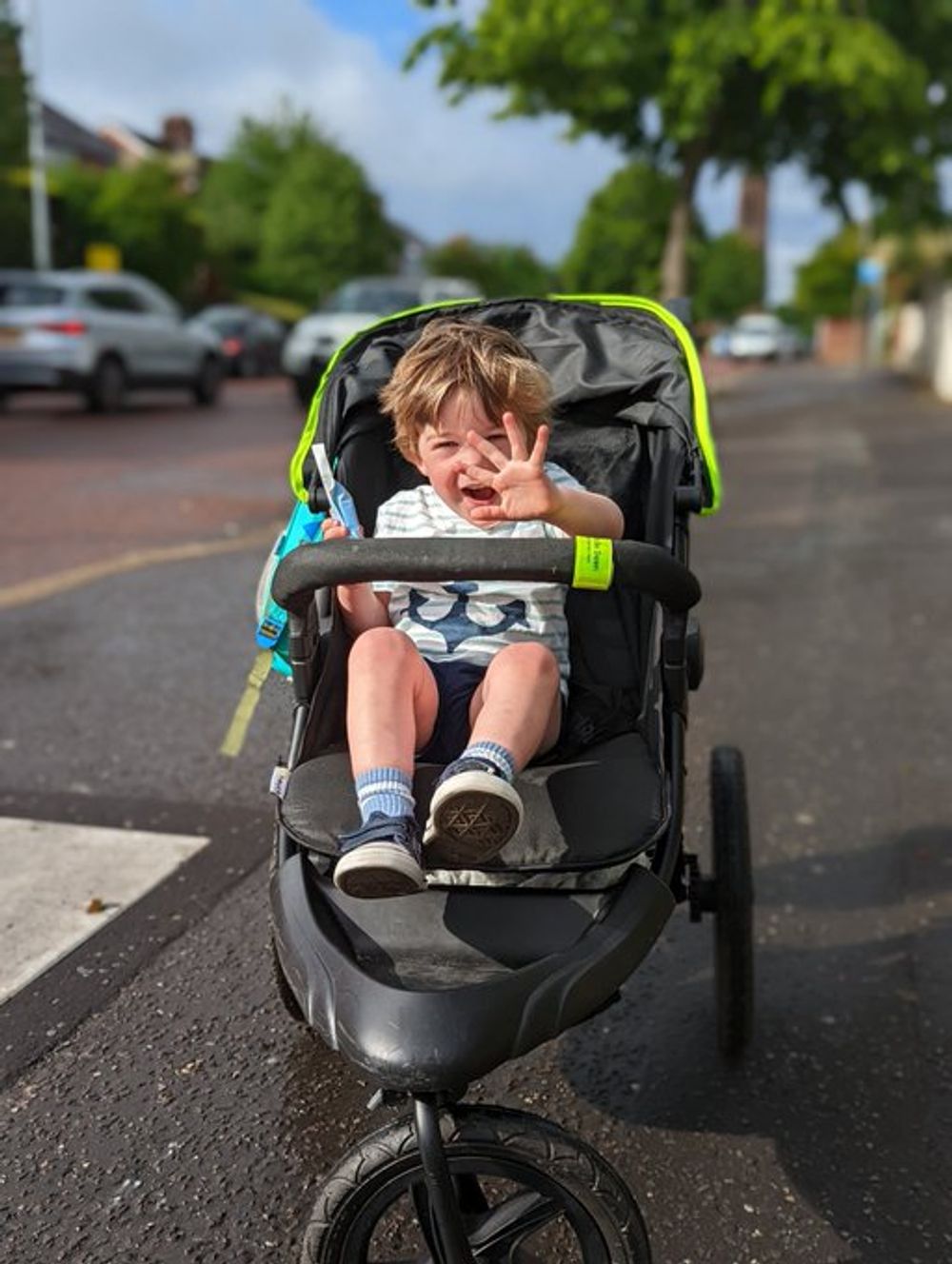 Toby on the nursery run