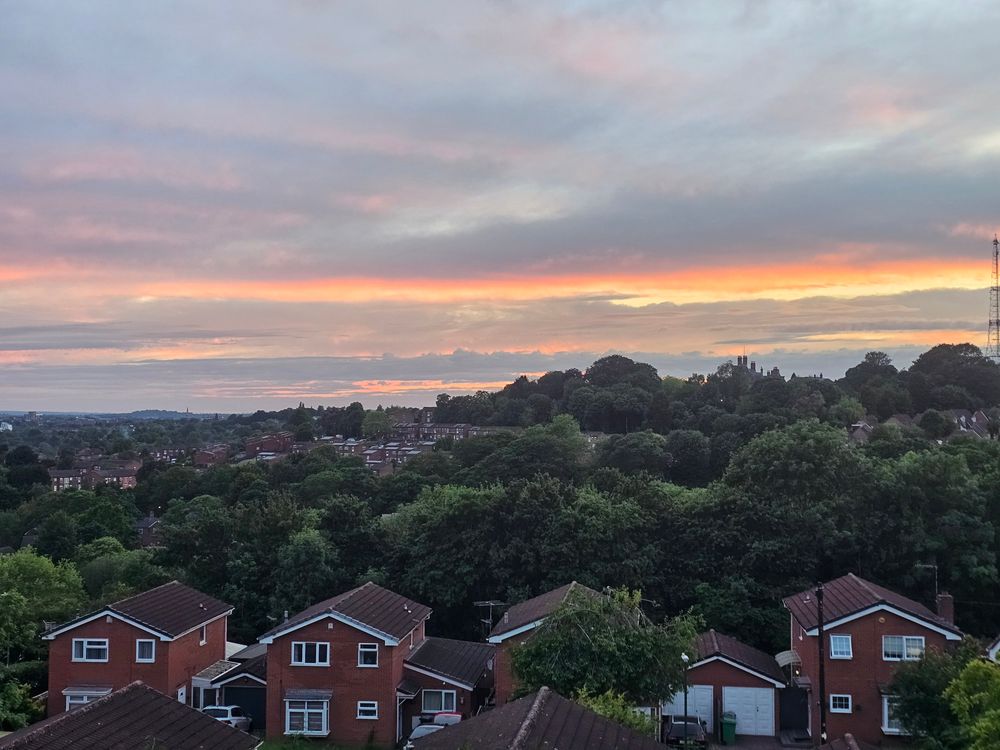 Nottingham sky view from Porchester Road