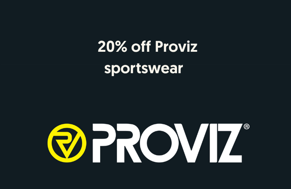 A further 20% off Proviz sportswear on top of site discounts.